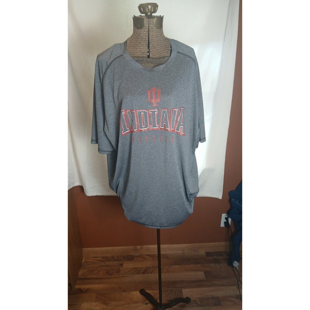 Indiana Hoosiers Shirt Mens 2XL Gray Rivalry Threads NCAA IU Athletics T-Shirt